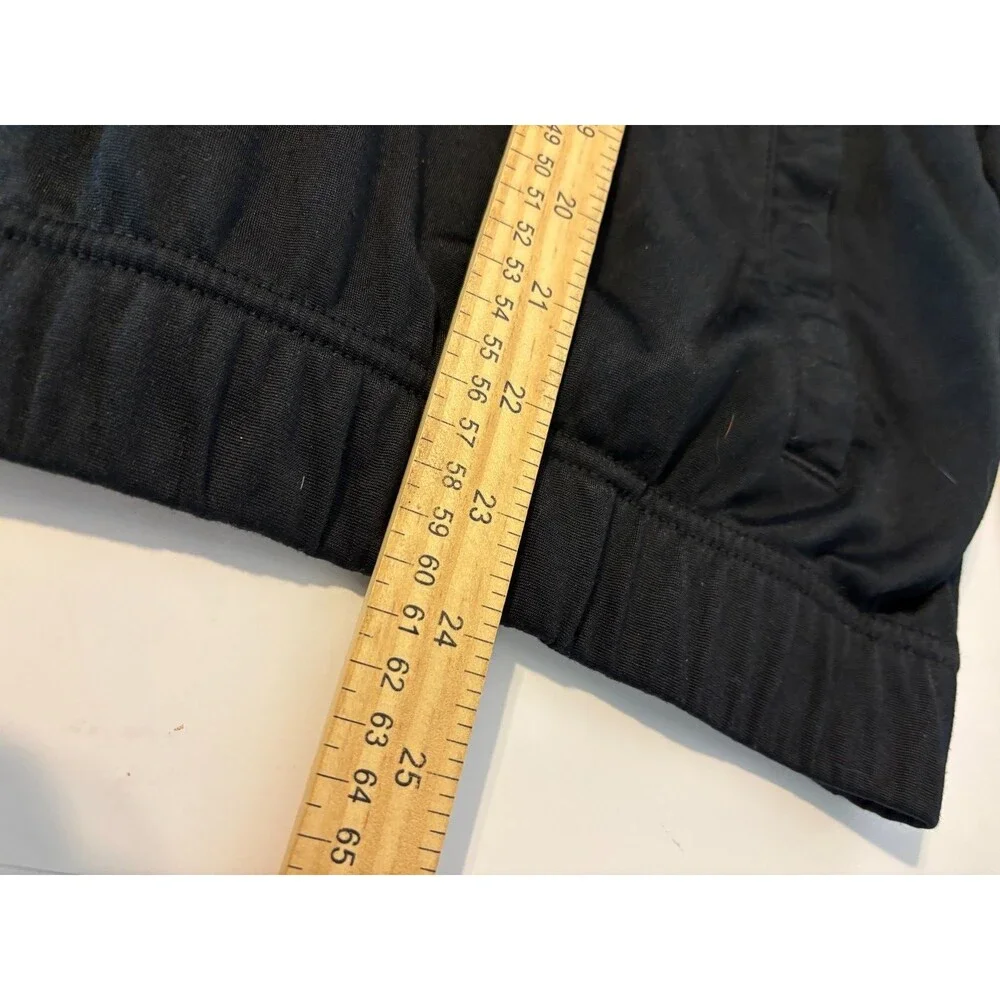 Vintage Nike Track Jacket  Mens L Black Full Zip Swoosh Logo Long Sleeve Jogging
